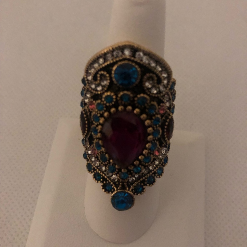 Gold Colorful Size 9 Ring